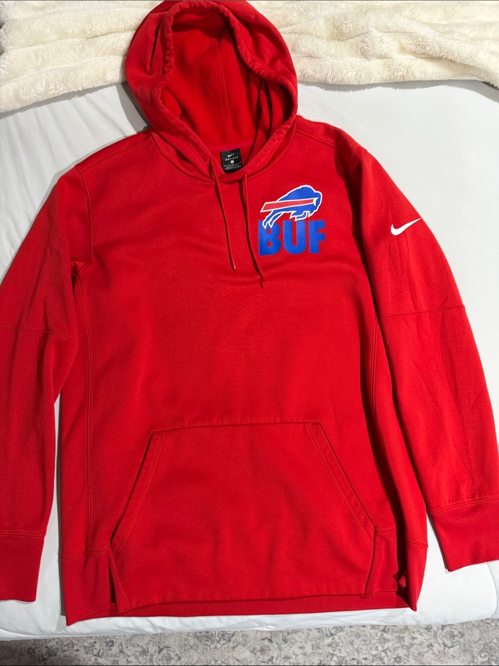 Nike Red Buffalo Bills BUF Hoodie Pullover